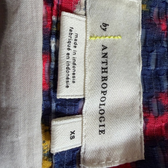 Anthropologie Navy Floral Ikat Maxi Skirt - Picture 4 of 5